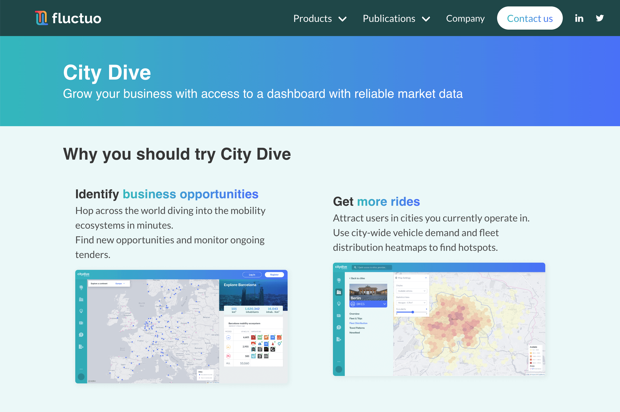 Site internet de Fluctuo