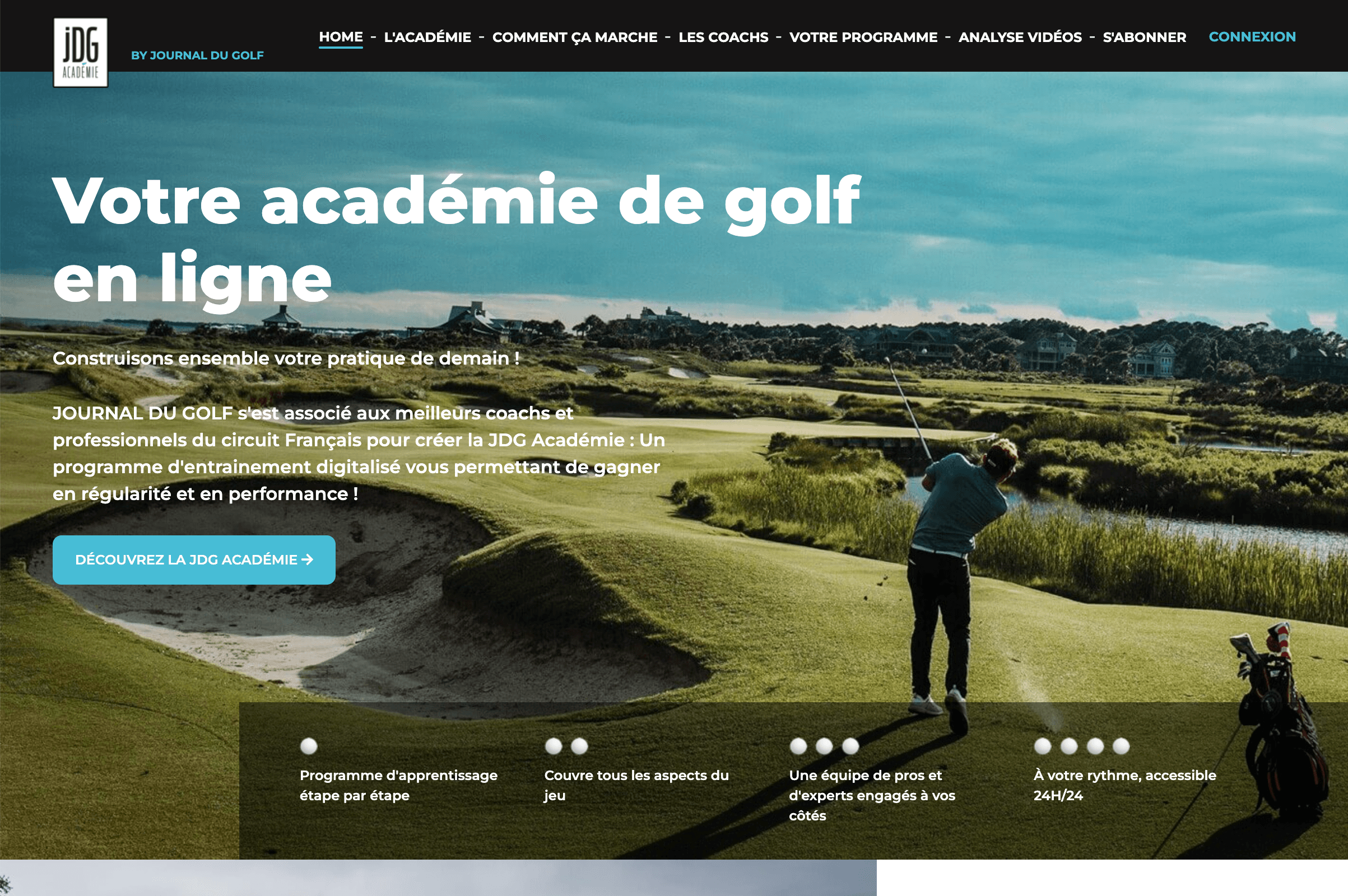 Site internet de la JDG Académie